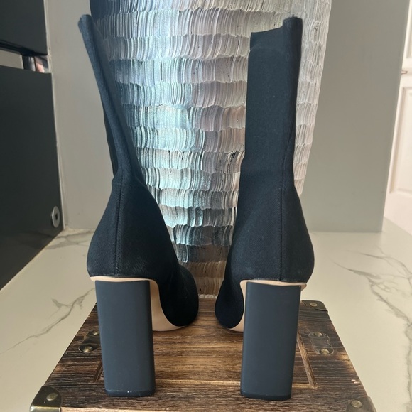 ALDO Delylah Ankle Boots in Black Textile Knit - Picture 7 of 11